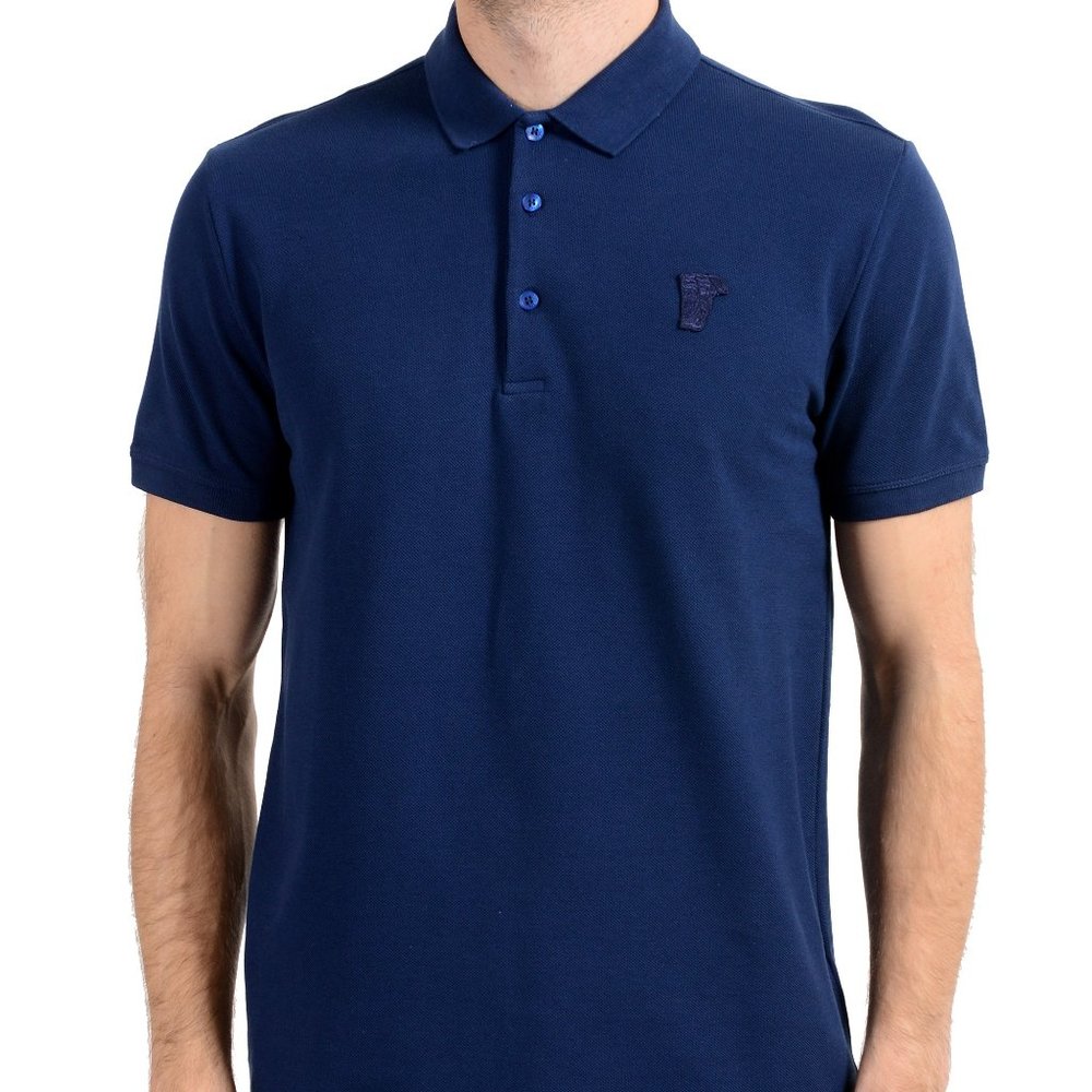 Versace Collection Men's Dark Blue Polo Shirt